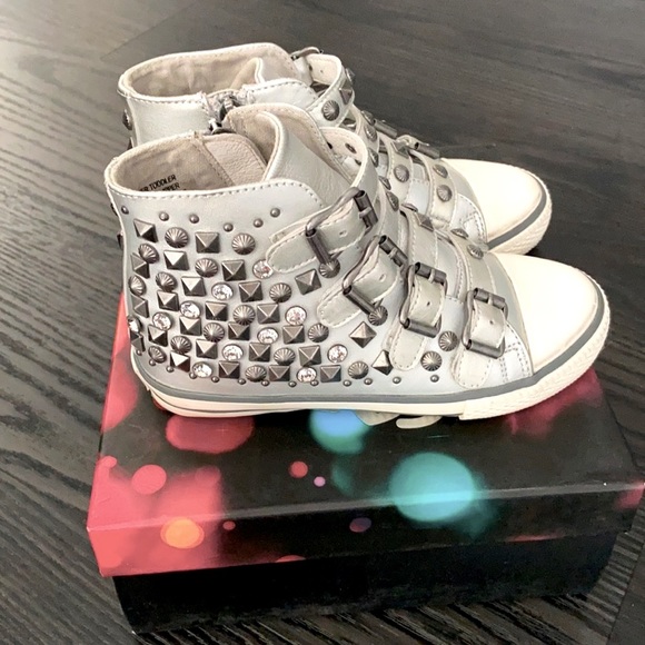 Ash Viper Silver Studded High Tops - Picture 1 of 8